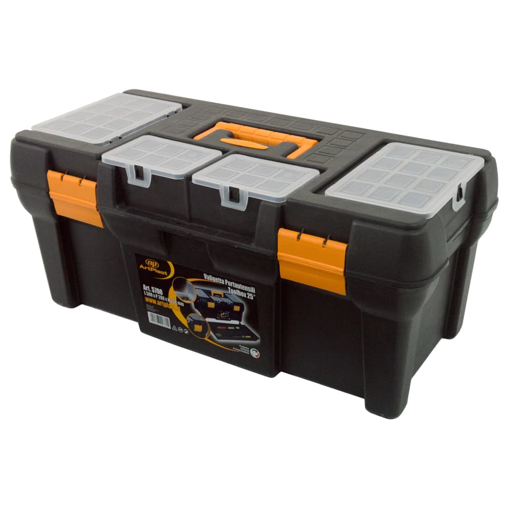 Boîte à outils Vidaxl 580x280x250 mm en polypropène
