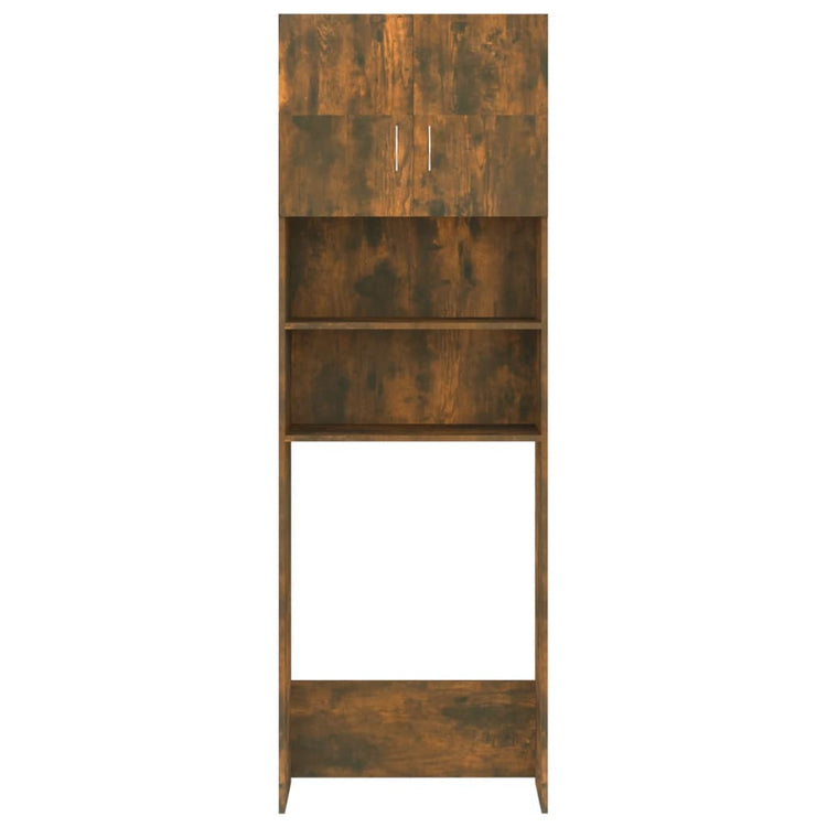 Armoire de machine à laver Vidaxl 64x25.5x190 cm coloré en chêne fumé