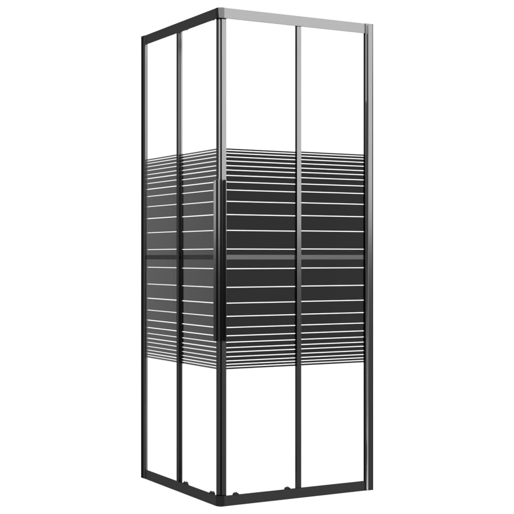 Rayures de la cabine de douche vidaxl 70x70x180 cm esg noir