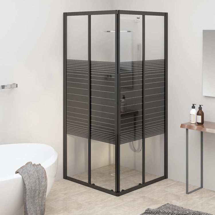 Rayures de la cabine de douche vidaxl 70x70x180 cm esg noir