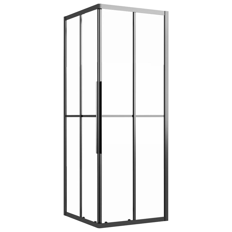 Cabine de douche vidaxl 70x70x180 cm mate esg noir