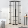 Cabine de douche vidaxl 70x70x180 cm mate esg noir