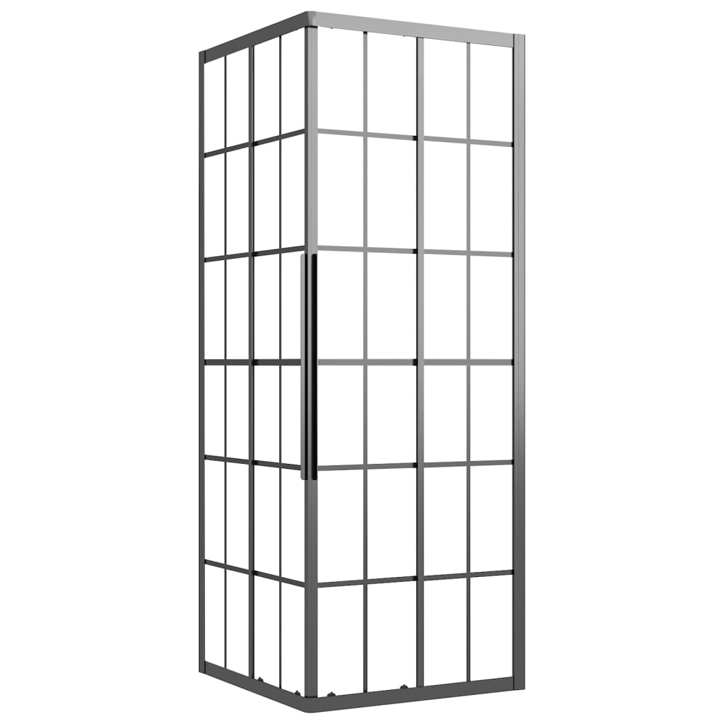 Vidaxl Shower Cabine 80x80x180 cm Matte ESG noir