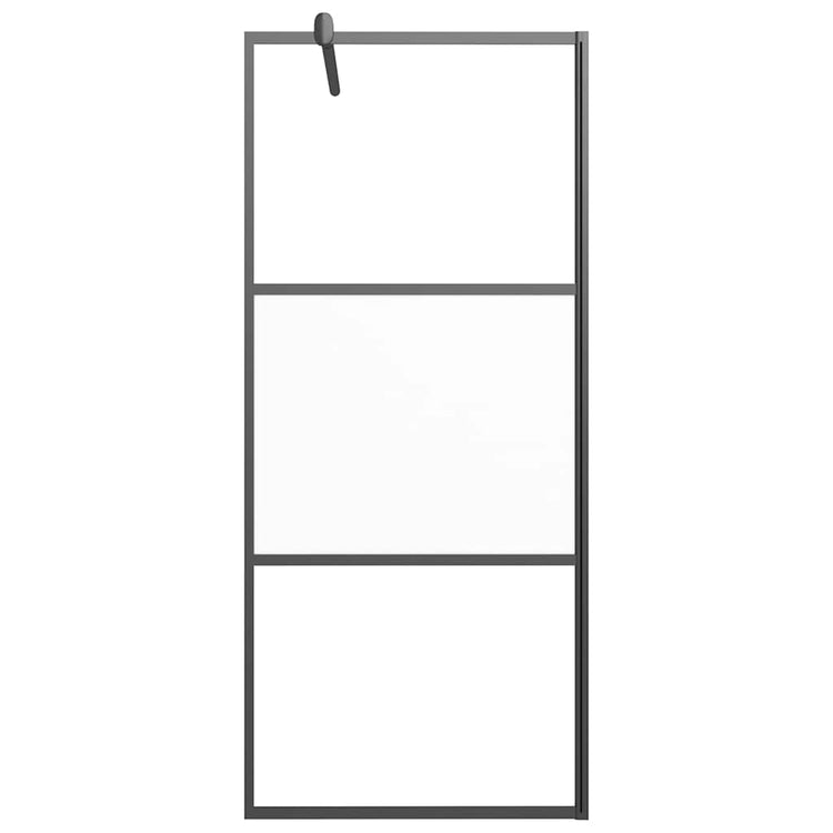 Vidaxl Walk-In Walk-In Walk 90x195 cm Half-Mat Esg Verre noir