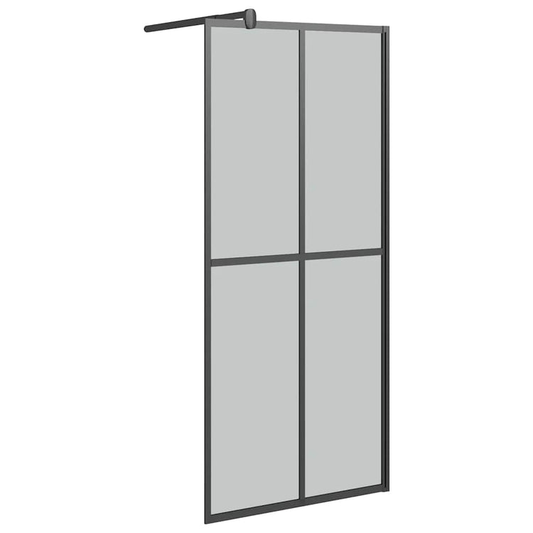 Paroi de douche à l'italienne Vidaxx 90x195 cm verre trempé foncé
