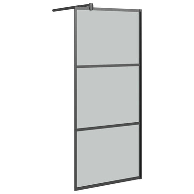 Vidaxl Walk-In Walking Mur 80x195 cm noir esg noir