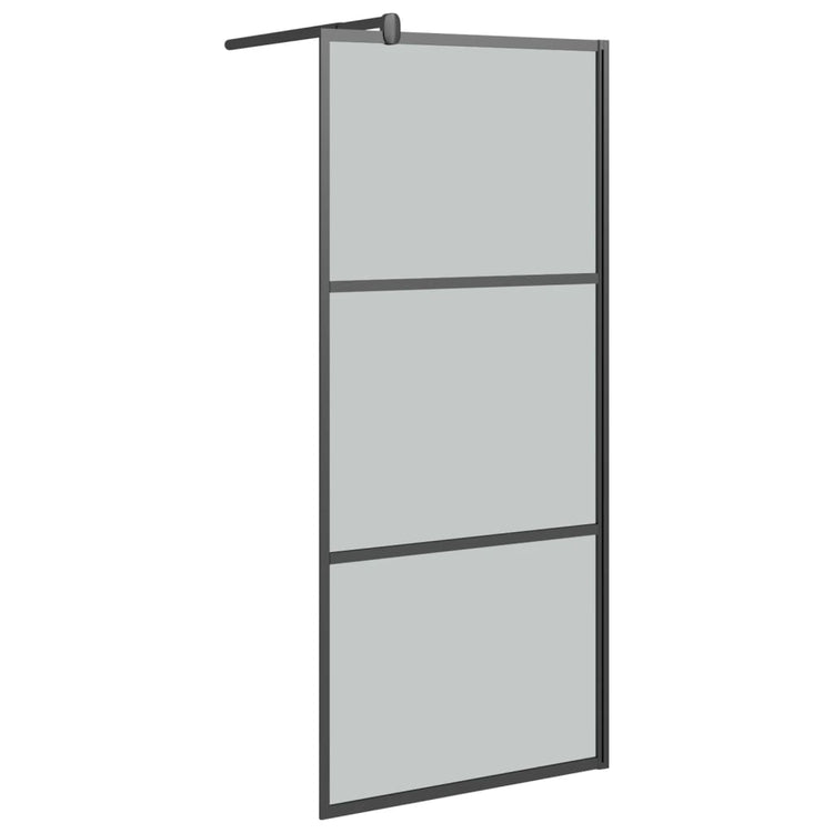 Vidaxl Walk-In Walking Mur 80x195 cm noir esg noir