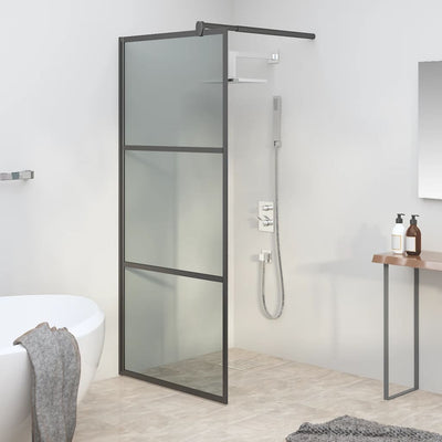 Vidaxl Walk-In Walking Mur 80x195 cm noir esg noir