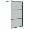 Vidaxl Walk-In Walking Mur 100x195 cm noir esg noir