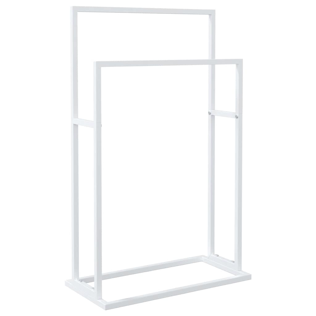 Rack de serviette vidaxl détaché 48x24x78,5 cm de fer blanc