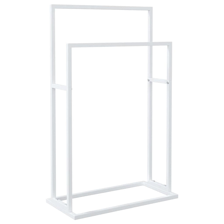 Rack de serviette vidaxl détaché 48x24x78,5 cm de fer blanc