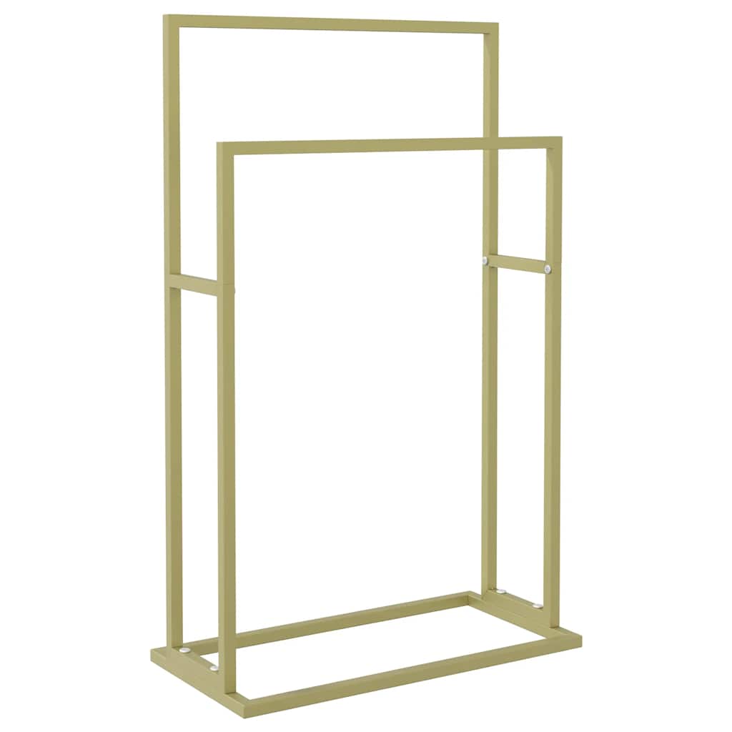 Rack de serviettes Vidaxl détaché 48x24x78,5 cm de couleur en or de couleur