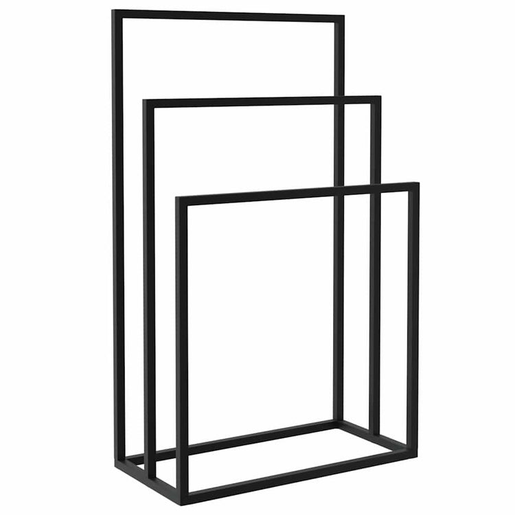 Rack de serviette vidaxl détaché 48x24x79 cm noir