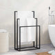 Rack de serviette vidaxl détaché 48x24x79 cm noir