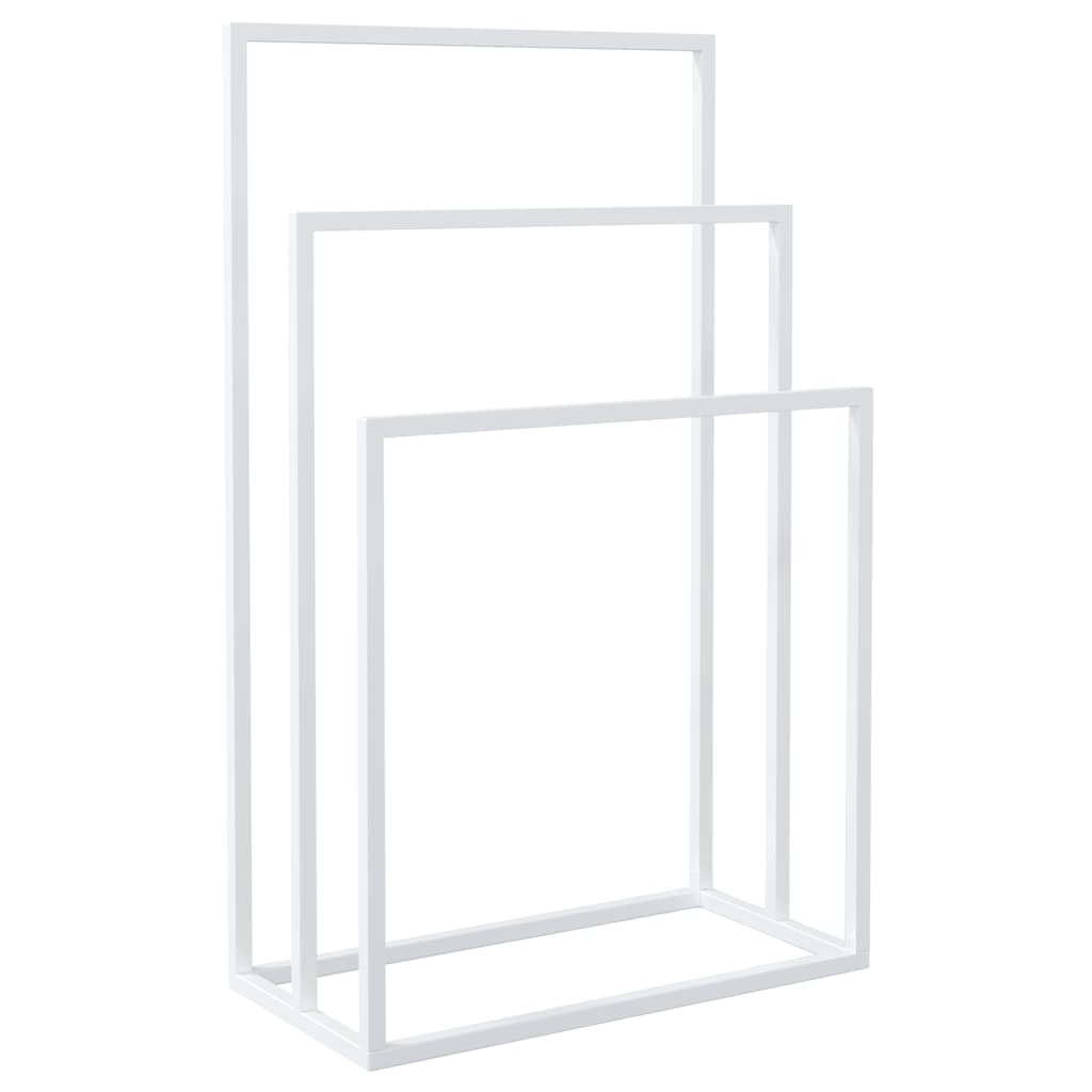 Rack de serviette Vidaxl détaché 48x24x79 cm Blanc