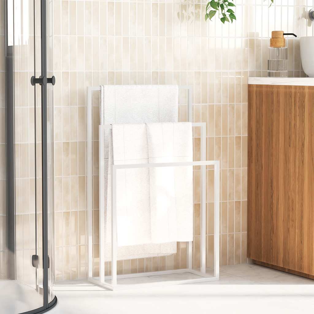 Rack de serviette Vidaxl détaché 48x24x79 cm Blanc