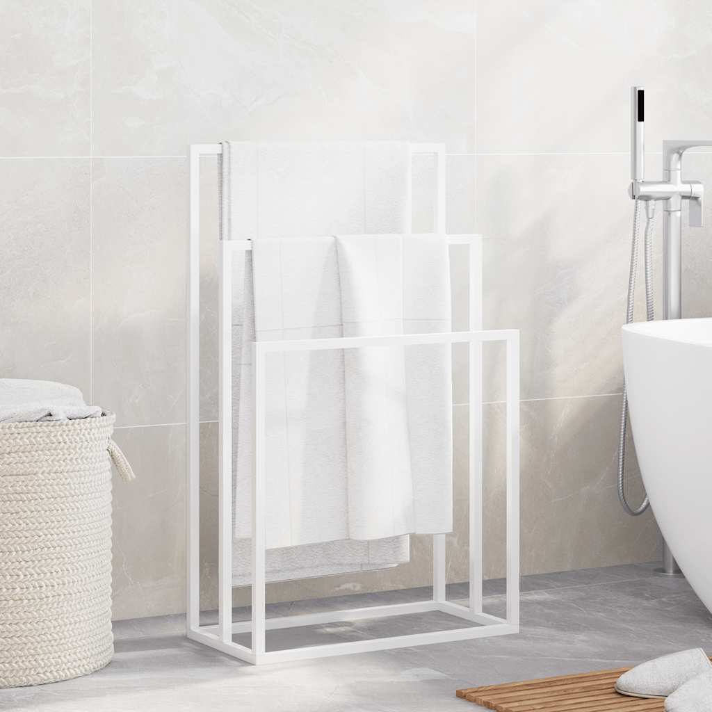 Rack de serviette Vidaxl détaché 48x24x79 cm Blanc