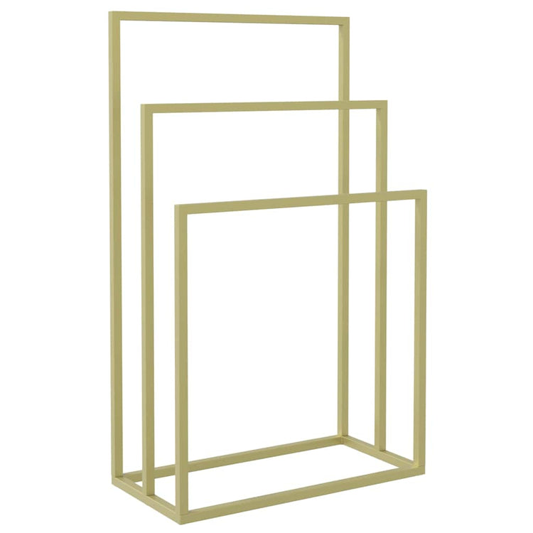Rack de serviette vidaxl détaché 48x24x79 cm en or de couleur