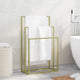 Rack de serviette vidaxl détaché 48x24x79 cm en or de couleur