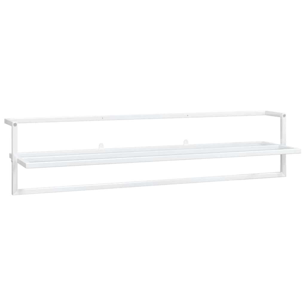 Rack de serviettes Vidaxl 95x25x22 cm Blanc