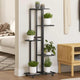 Support de fleur vidaxl avec roues 5 couches 44x23x100 cm de fer noir