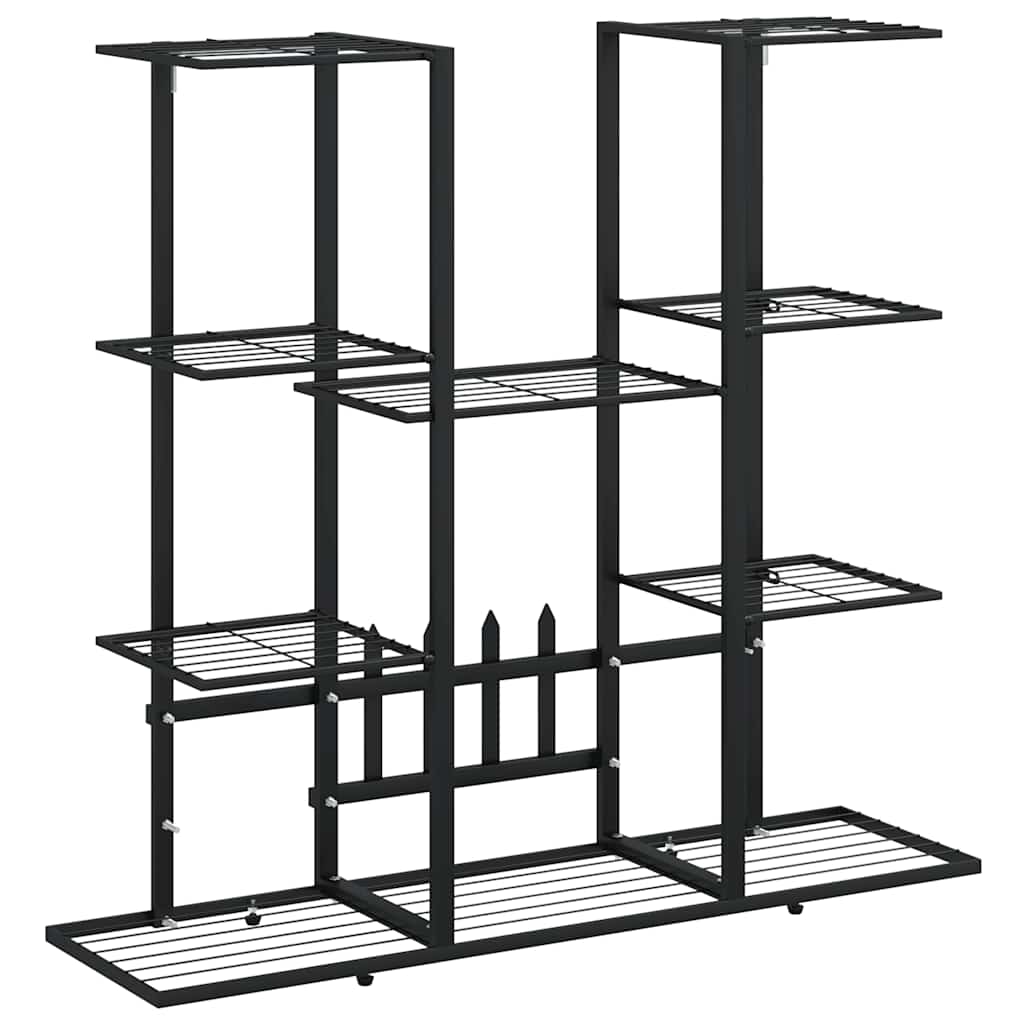 Norme de fleur de vidaxl 94.5x25x89 cm de fer noir