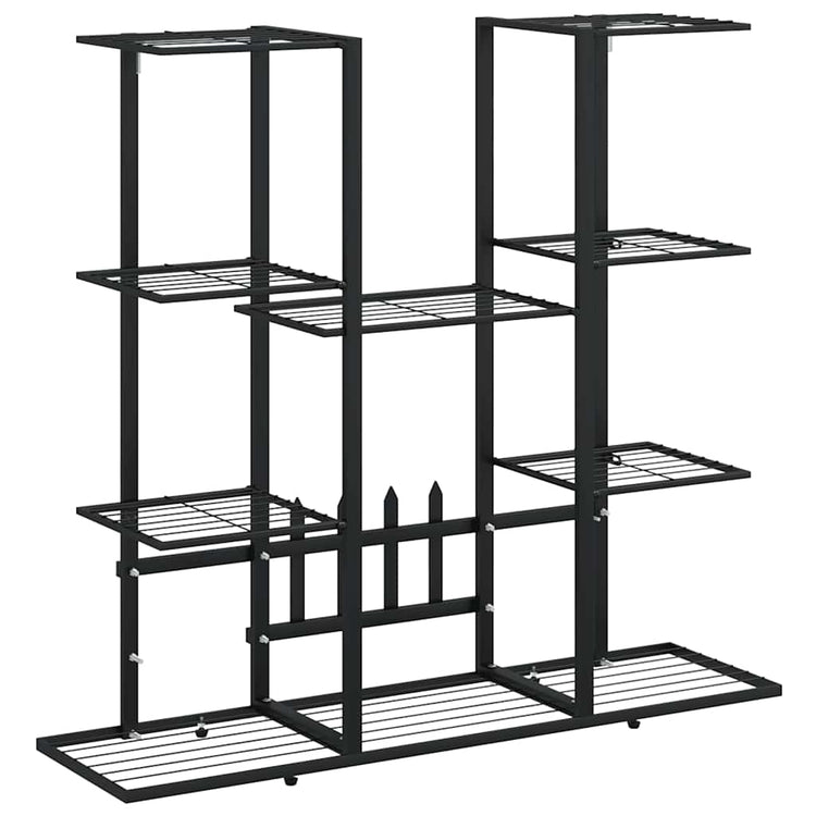 Norme de fleur de vidaxl 94.5x25x89 cm de fer noir