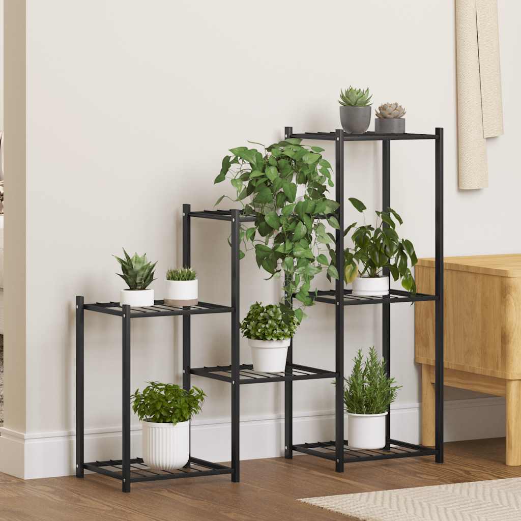 Vidaxl Flower Standard 83x25x80 cm de fer noir