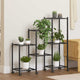Norme de fleur vidaxl avec roues 83x25x83,5 cm de fer noir