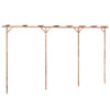Vidaxl pergola 385x40x205 cm bambou