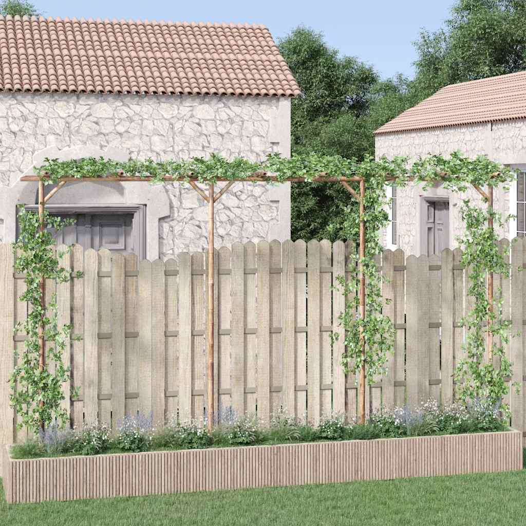 Vidaxl pergola 385x40x205 cm bambou
