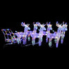 Vidaxl Christmas Decorations Rendeer and Slee 320 LEDS acrylique