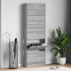 Armoire à chaussures Vidaxl 59x17x169 cm en bois de bois de chêne sonoma gris sonoma