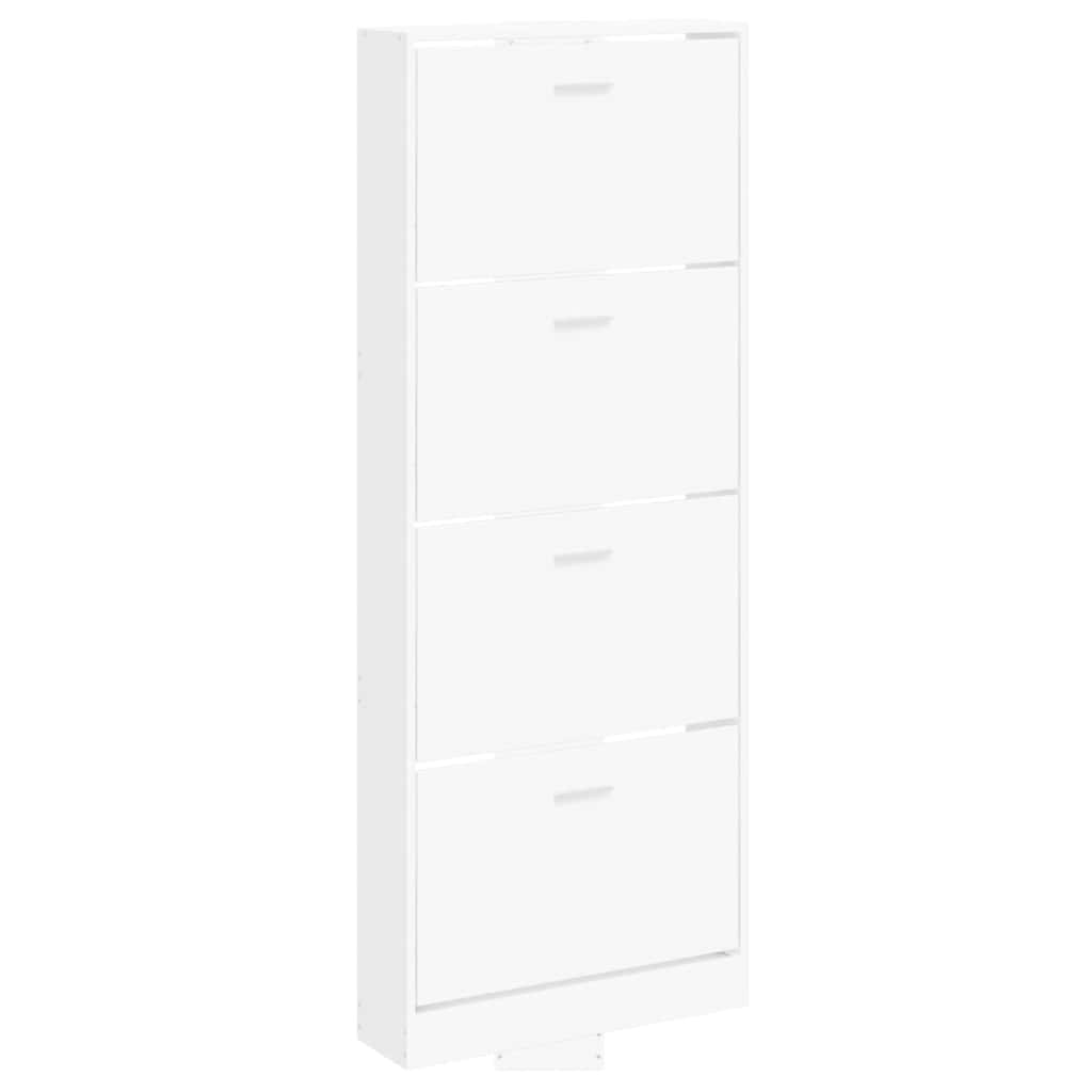 Armoire à chaussures Vidaxl 59x17x150 cm Bois de bois transformé