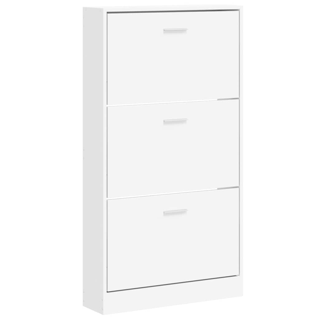 Armoire à chaussures Vidaxl 59x17x108 cm Bois de bois transformé