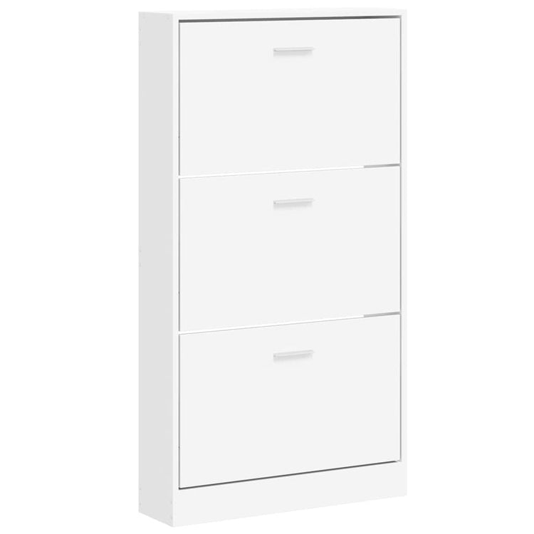 Armoire à chaussures Vidaxl 59x17x108 cm Bois de bois transformé