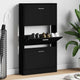 Armoire à chaussures Vidaxl 59x17x108 cm Bois de bois propriété