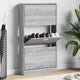 Armoire à chaussures vidaxl 59x17x108 cm en bois de bois de bois sonoma
