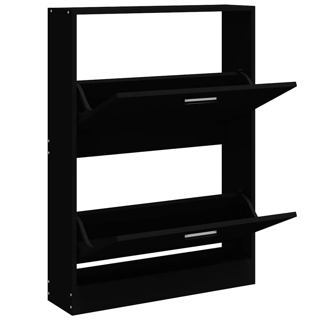 Armoire à chaussures Vidaxl 59x17x81 cm Bois de bois de propriété