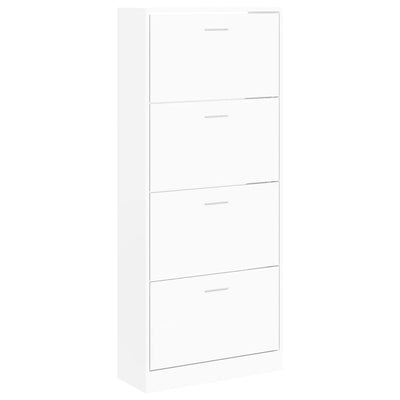 Armoire à chaussures Vidaxl 63x24x147 cm Bois de bois transformé