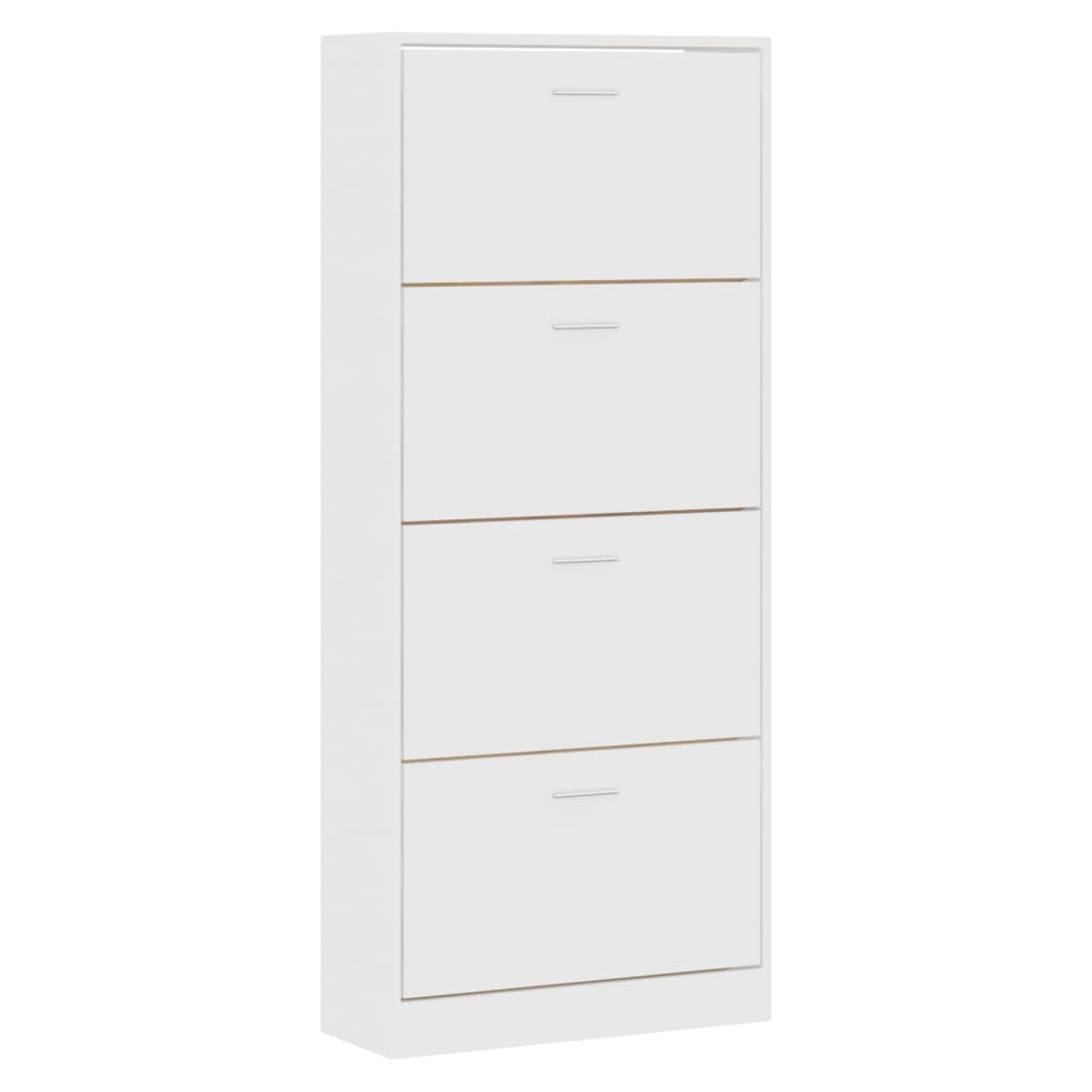 Armoire à chaussures Vidaxl 63x24x147 cm Bois de bois transformé