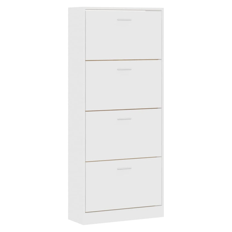 Armoire à chaussures Vidaxl 63x24x147 cm Bois de bois transformé