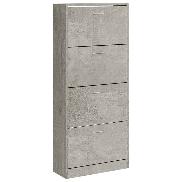 Armoire à chaussures Vidaxl 63x24x147 cm Prix de béton en bois transformé