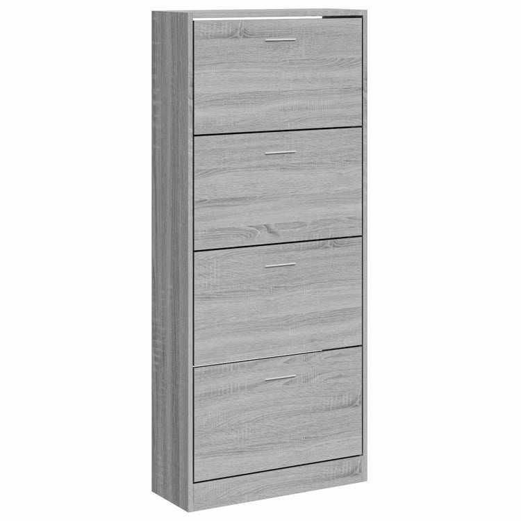 Armoire à chaussures vidaxl 63x24x147 cm en bois de bois de bois sonoma