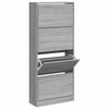 Armoire à chaussures vidaxl 63x24x147 cm en bois de bois de bois sonoma