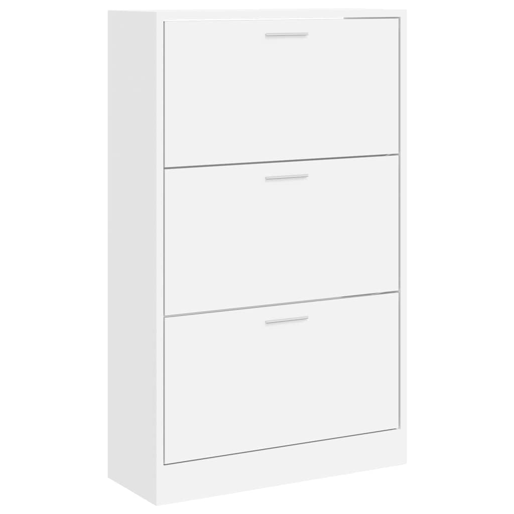 Armoire à chaussures Vidaxl 63x24x103 cm Bois de bois transformé