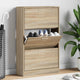 Armoire à chaussures vidaxl 63x24x103 cm en bois de bois de chêne sonoma coloré