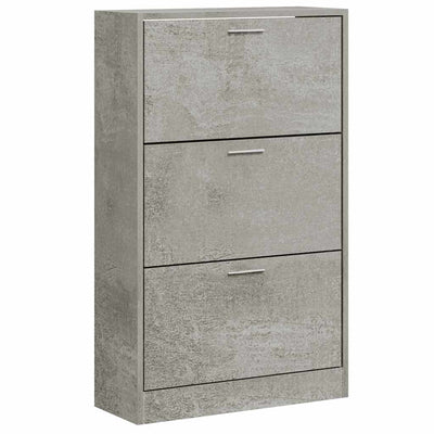 Armoire à chaussures Vidaxl 63x24x103 cm Prix en béton en bois transformé