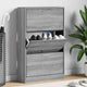 Armoire à chaussures Vidaxl 63x24x103 cm en bois de bois de gris sonoma