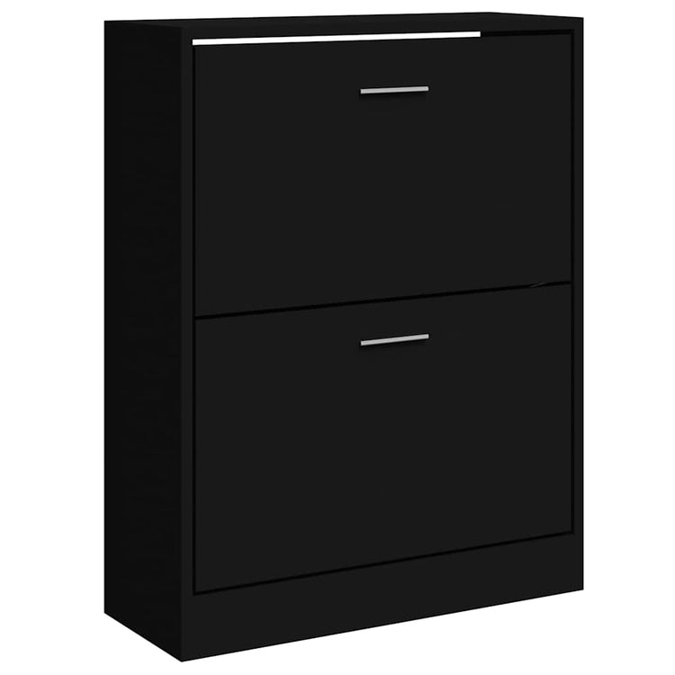 Armoire à chaussures Vidaxl 63x24x81 cm Bois de bois de propriété